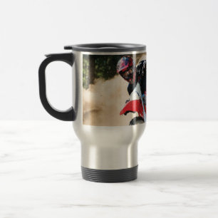 Mug De Voyage oreiller de jet de pilote de motocross