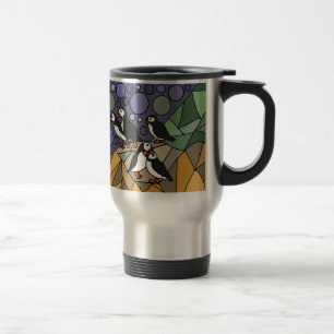 Mug De Voyage Original impressionnant d'abrégé sur art d'oisea