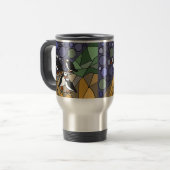 Mug De Voyage Original impressionnant d'abrégé sur art d'oiseau (Devant gauche)