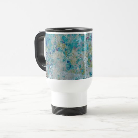 Mug De Voyage Original Moderne Un Design D'Art Abstrait (Devant gauche)