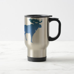 Mug De Voyage Orignaux bleus