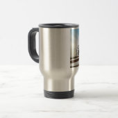 Mug De Voyage Ornement arabesque élégant (Devant gauche)
