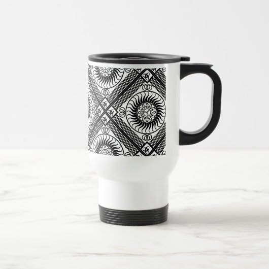 Mug De Voyage ornement celtique diagonal (Droite)