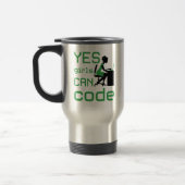 Mug De Voyage Oui Les Filles Peuvent Coder Une Programmatrice Fe (Gauche)