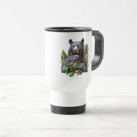 Ours Avec Branches Berry Peinture Cadeau
