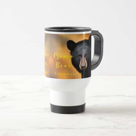 Mug De Voyage Ours de Yellowstone Voyage Mug-Mama Ours (Devant droit)