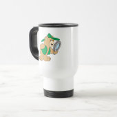 Mug De Voyage Ours détective espionnant (Devant gauche)