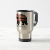 Mug De Voyage Ours du Colorado | Coucher de soleil | Musique d'a (Devant droit)