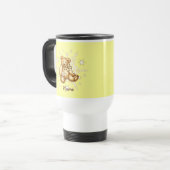 Mug De Voyage Ours en peluche bébé jaune (Devant gauche)