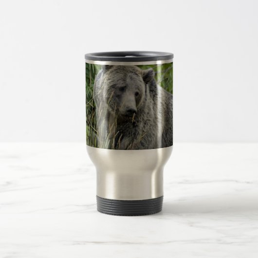 Mug De Voyage Ours gris en parc national de Yellowstone (Centre)