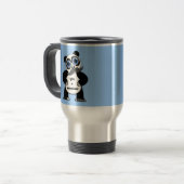 Mug De Voyage ours panda de moustache (Devant gauche)