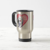 Mug De Voyage Ours polaire Saint Valentin (Devant gauche)