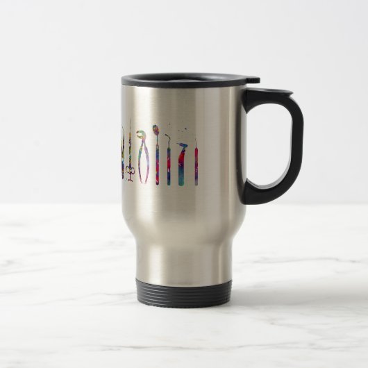 Mug De Voyage Outils Dentiste (Droit)