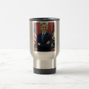 Mug De Voyage Oval Office Portrait, Obama Barack Président des É