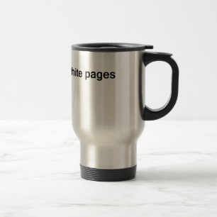 Mug De Voyage pages blanches