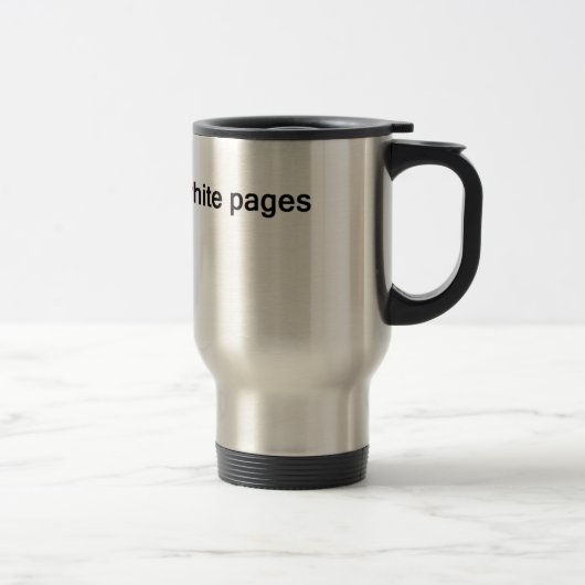 Mug De Voyage pages blanches (Droit)