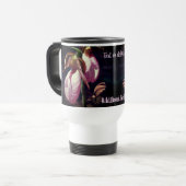 Mug De Voyage Paire d'orchidée rose Lady Slipper Personnalisée (Devant gauche)