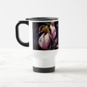 Mug De Voyage Paire d'orchidée rose Lady Slipper Personnalisée (Gauche)