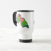 Mug De Voyage paires adorables Pêche-faites face de perruche (Devant gauche)