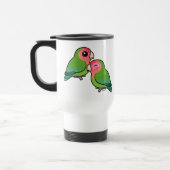 Mug De Voyage paires adorables Pêche-faites face de perruche (Gauche)
