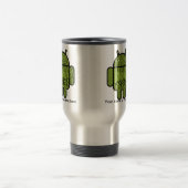 Mug De Voyage Paisley Doodle Character pour le robot Android™ (Centre)