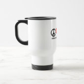 Mug De Voyage Paix, amour, et Geocaching (Gauche)