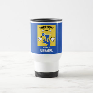 Mug De Voyage Paix En Ukraine - Amour Et Soutien