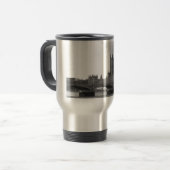 Mug De Voyage Palais blanc noir de Westminster (Devant gauche)