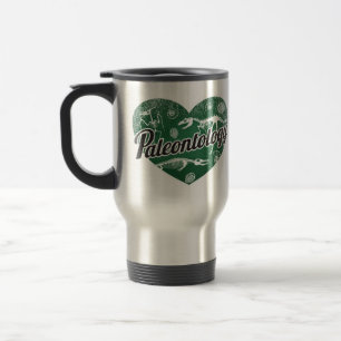 Mug De Voyage Paléontologie Rétro Coeur Blackboard Love