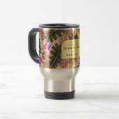 Mug De Voyage Palm Paradise jaune (Devant gauche)