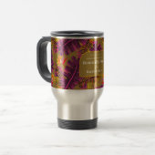 Mug De Voyage Palm Paradise Jaune Orange (Devant gauche)