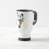 Mug De Voyage Panda Bear avec sac à dos (Devant droit)