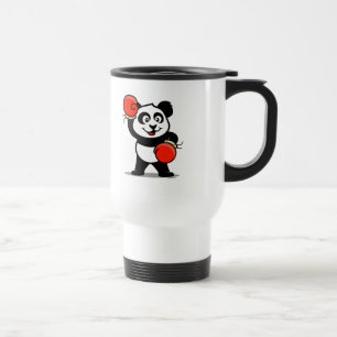 Mug De Voyage Panda de boxe fine
