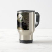 Mug De Voyage Panda géant mangeant du bambou (Devant droit)