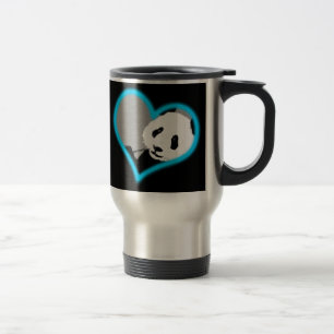 Mug De Voyage panda love. néon light.