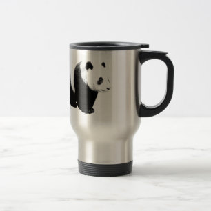 Mug De Voyage Panda noir et blanc - Musiques de voyage