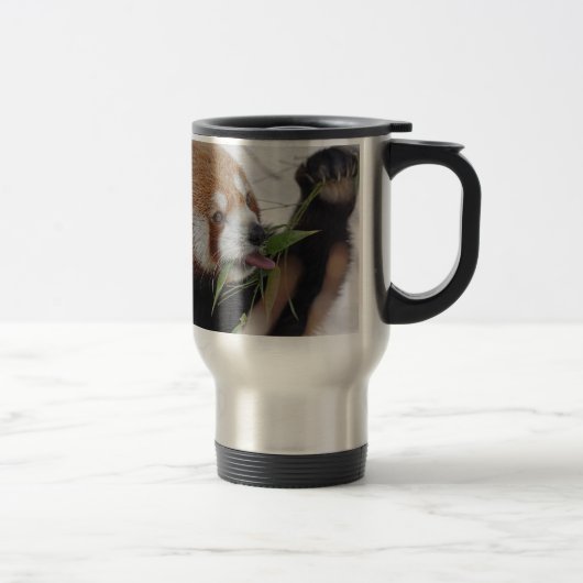 Mug De Voyage panda rouge impression animale mignon (Droit)