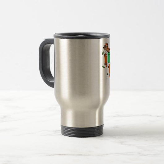 Mug De Voyage Panda Rouge Pocket Cuisine Animaux Animaux Pandas (Devant gauche)