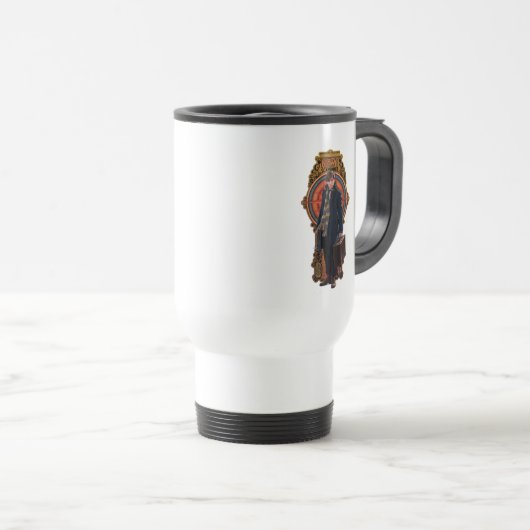 Mug De Voyage Panneau Art nouveau permanent NEWT SCAMANDER™ (Devant droit)