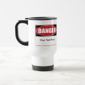 Mug De Voyage Panneau de danger personnalisable (Gauche)