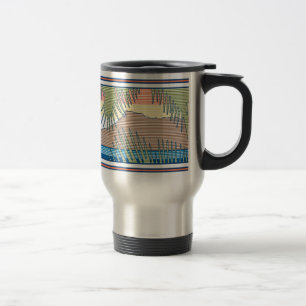 Mug De Voyage Panneau de surf hawaïen Ala Moana Diamond Head