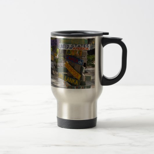 Mug De Voyage Panneau indicateur Rum Point Grand Cayman (Droit)