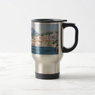 Mug De Voyage Panorama de paysage d'aquarelle de Monténégro