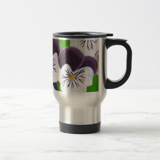Mug De Voyage Pansies (Droit)