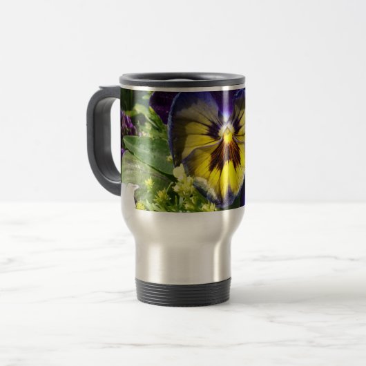 MUG DE VOYAGE PANSIES ! (Devant gauche)