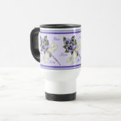 Mug De Voyage Pansies et libellules (Devant gauche)