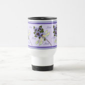 Mug De Voyage Pansies et libellules (Centre)