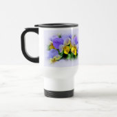 Mug De Voyage Pansies jaune et violet (Gauche)