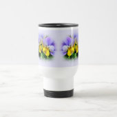 Mug De Voyage Pansies jaune et violet (Centre)