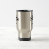 Mug De Voyage Papa Date d'établissement Année Pas d'image Typogr (Centre)